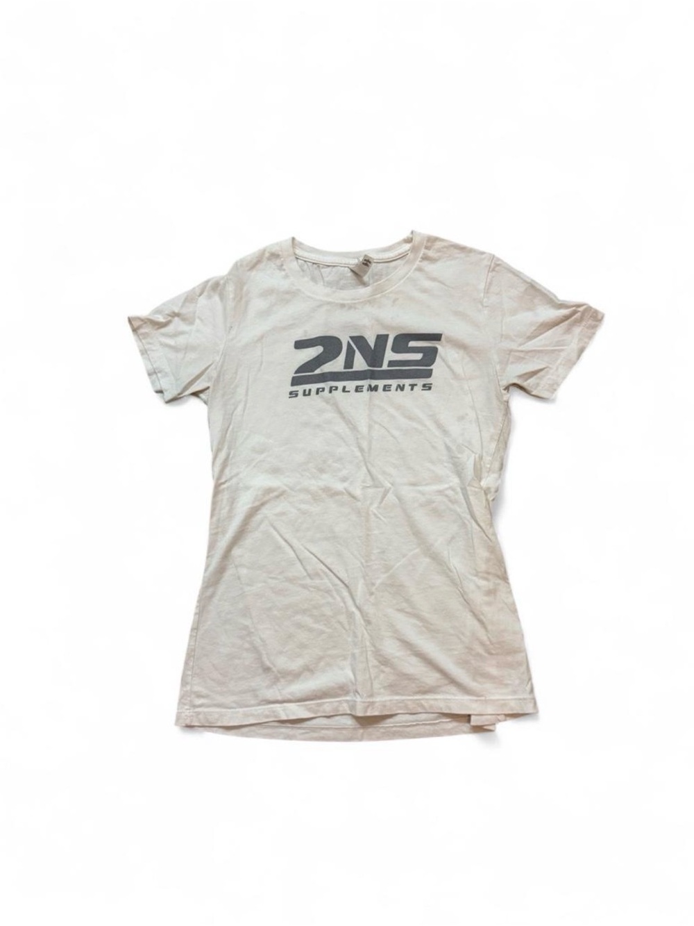 2NS Supplements white t-shirt